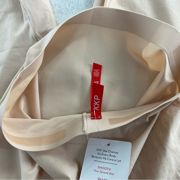 KKP TUMMY CONTROL HIGH WAISTED MID-THIGH WOMEN’S SHAPEWEAR SIZE: SMALL / CREAM - Picture 10 of 10